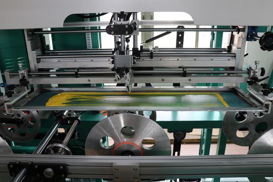 완전 자동 1-8색 사각 버킷 스크린 인쇄기 18개/분