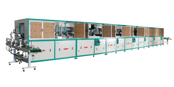 1-8 컬러 완전 자동 스크린 프린팅 기계 플라스틱 둥근 버킷 18pcs/Min