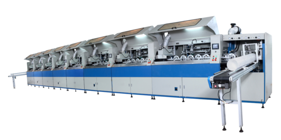 2000pcs/Hr 다채색 스크린 프린팅 머신 실린드리컬 버킷 최대 컨테이너 지름 220mm