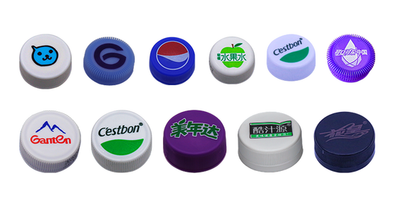 자동 UV 오프셋 프린팅 기계 플라스틱 병 캡 28-38mm 직경 1600pcs / 분 1-4 색상