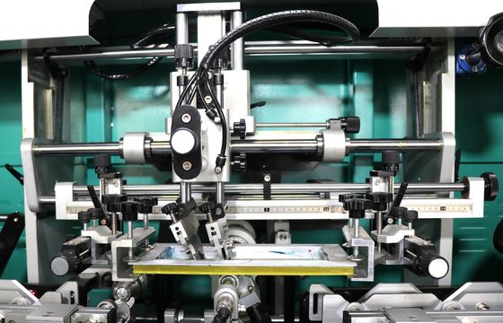 4 Colors Automatic Screen Printing Equipment , SGS 50pcs/Minute Rotary Screen Printer
