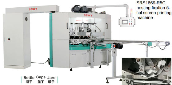 2700pcs/Hour 5 Color Automatic Silk Screen Printer CE Approved