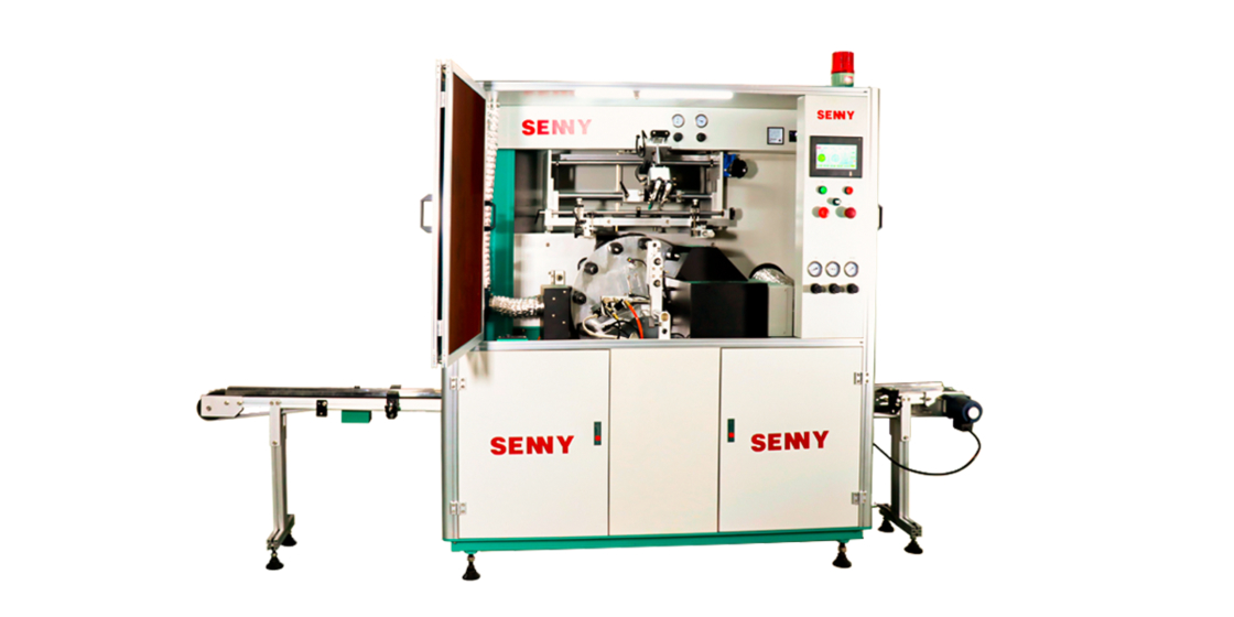 Single Color UV Screen Printer for Round Bottles and Jars