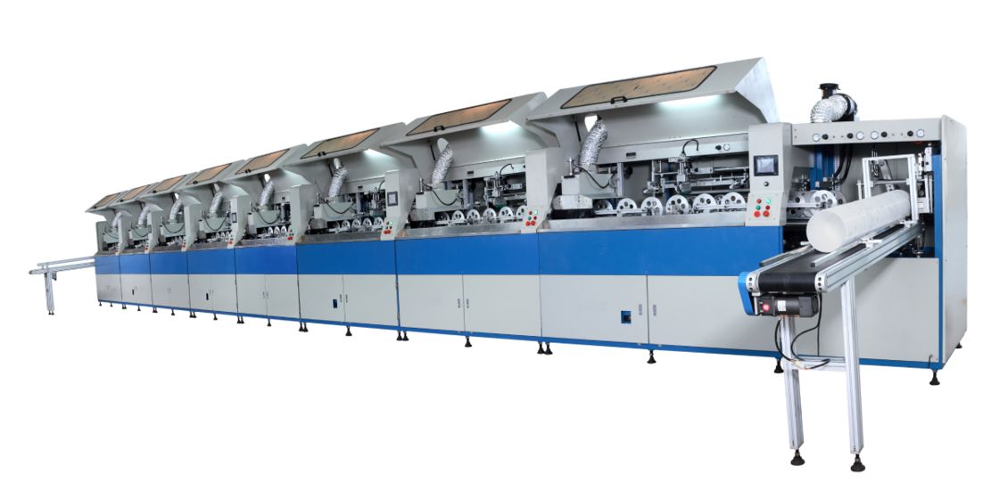 1-5 Liter 35 Pcs/min Plastic Round Bucket UV Printing Machine