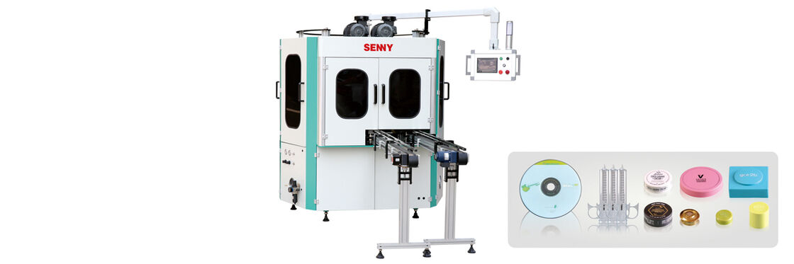 1-2 color Automatic Covers UV Flat Screen Printing Machine With Flame Surface Treatment